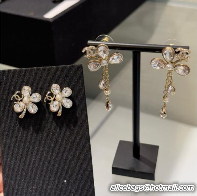 Buy New Cheap Chanel Clover Earrings CH080515 Gold 2026