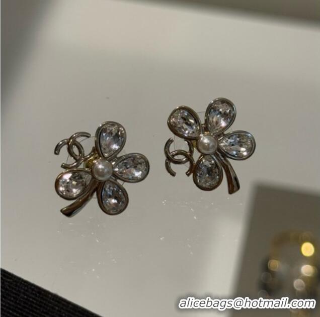 Buy New Cheap Chanel Clover Earrings CH080515 Gold 2026