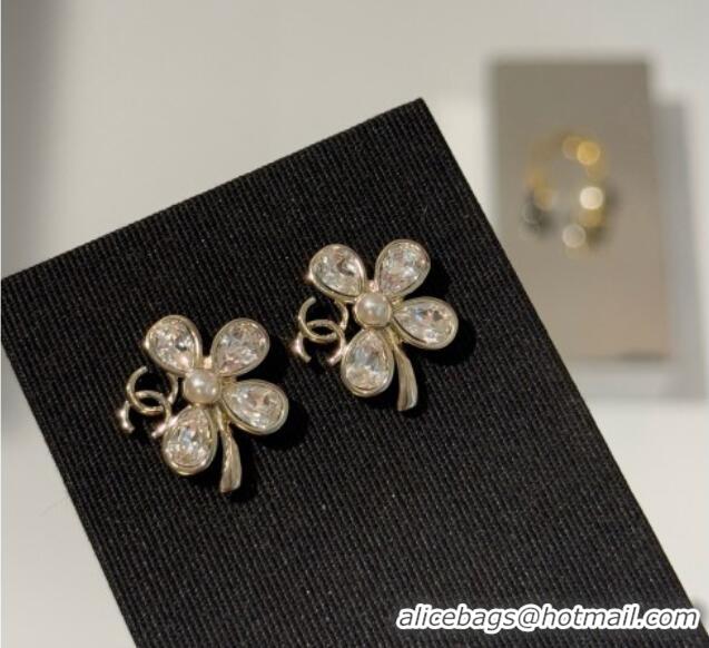 Buy New Cheap Chanel Clover Earrings CH080515 Gold 2026