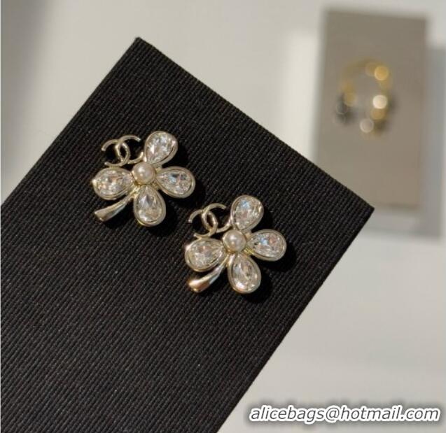 Buy New Cheap Chanel Clover Earrings CH080515 Gold 2026