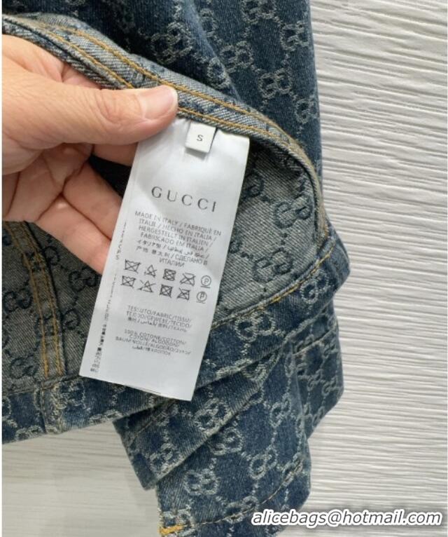 Trendy Design Gucci GG Denim Jacket GG032501 Blue 2026