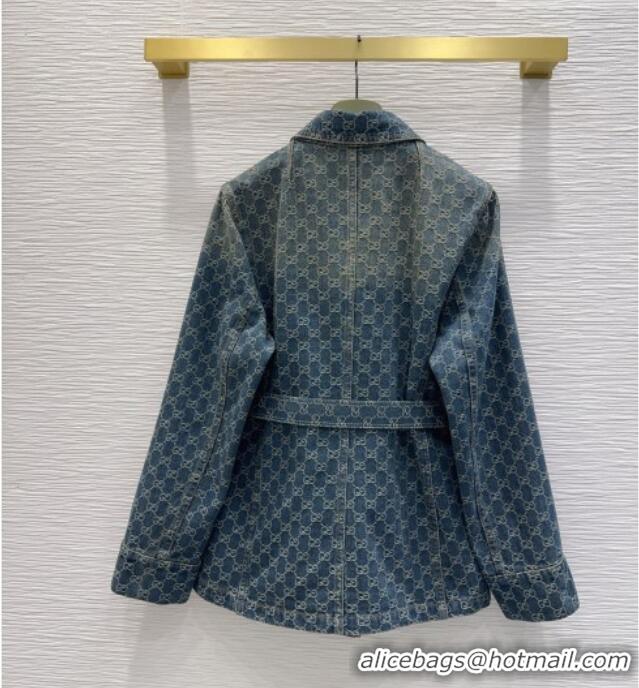 Trendy Design Gucci GG Denim Jacket GG032501 Blue 2026