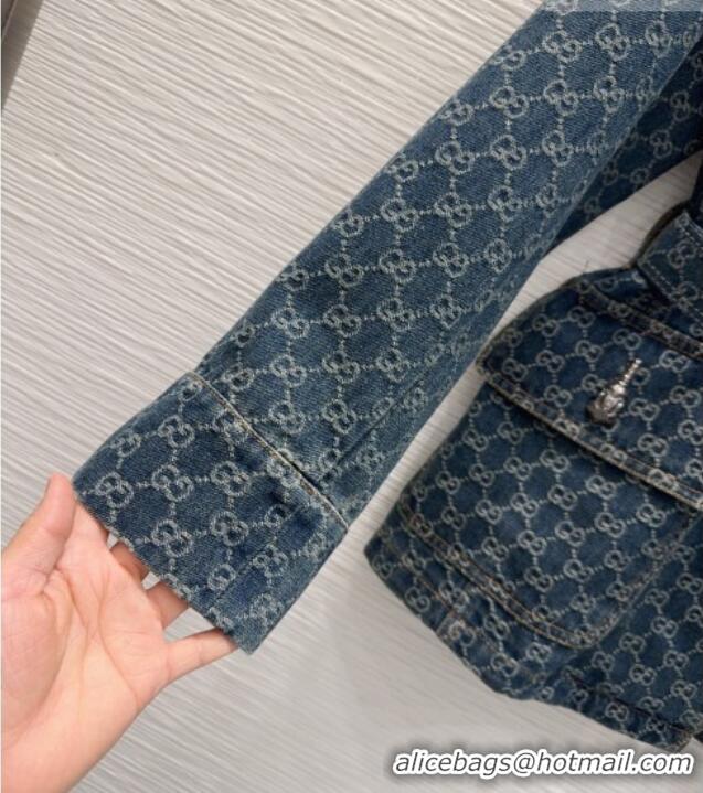 Trendy Design Gucci GG Denim Jacket GG032501 Blue 2026