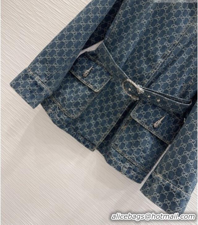 Trendy Design Gucci GG Denim Jacket GG032501 Blue 2026