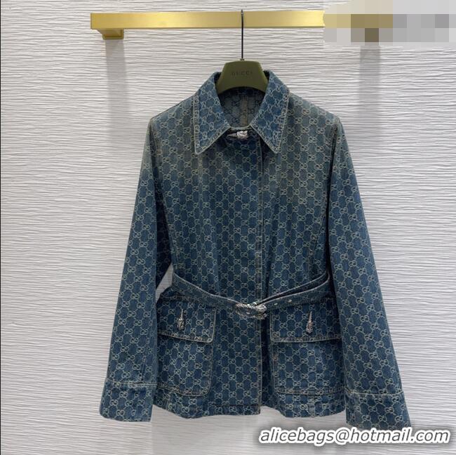 Trendy Design Gucci GG Denim Jacket GG032501 Blue 2026