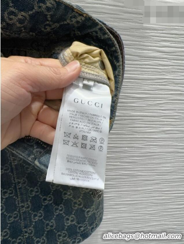 Grade Promotional Gucci GG Denim Mini Skirt GG032501 Blue 2026