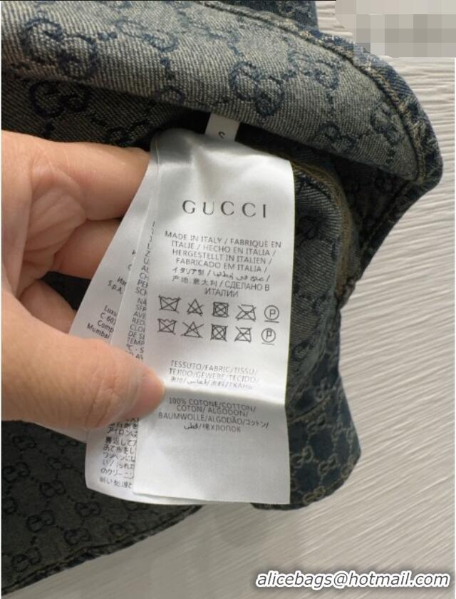 Discount Design Gucci GG Denim Shirt GG032501 Blue 2026