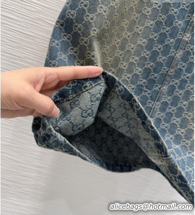 Well Crafted Gucci GG Denim Skirt GG032501 Blue 2026