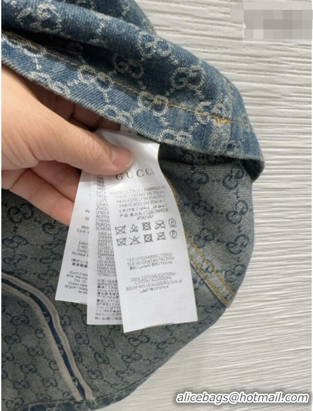Unique Discount Gucci GG Denim Dress GG032501 Blue 2026