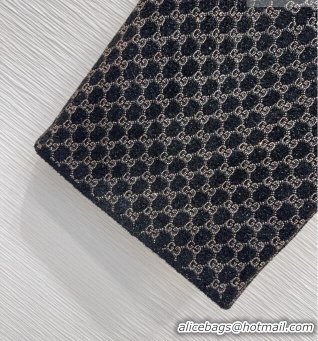 Super Quality Gucci GG Strass Skirt GG032502 Black/Gold 2026