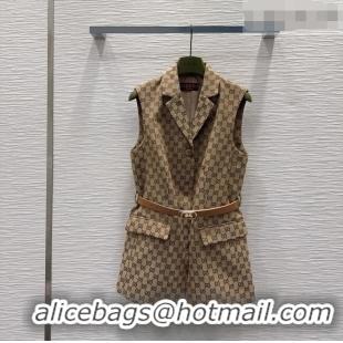 Modern Classic Gucci GG Long Vest GG032504 Beige 2026