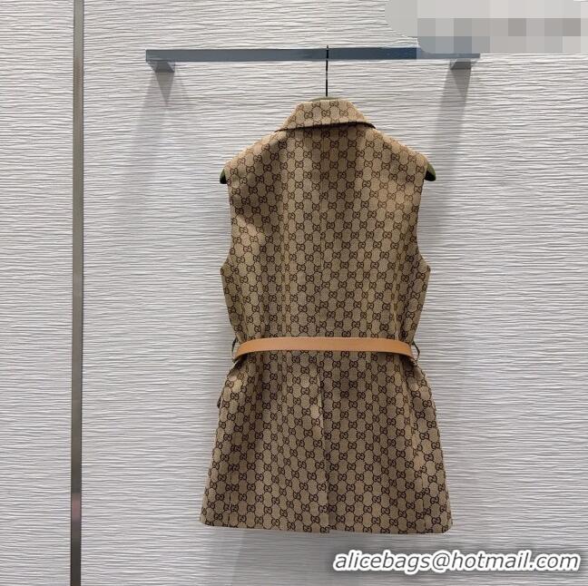 Modern Classic Gucci GG Long Vest GG032504 Beige 2026