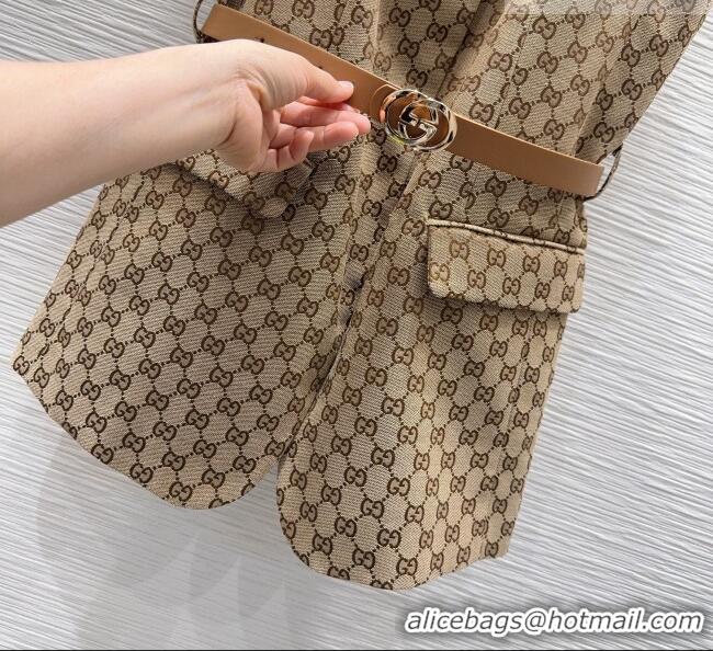 Modern Classic Gucci GG Long Vest GG032504 Beige 2026