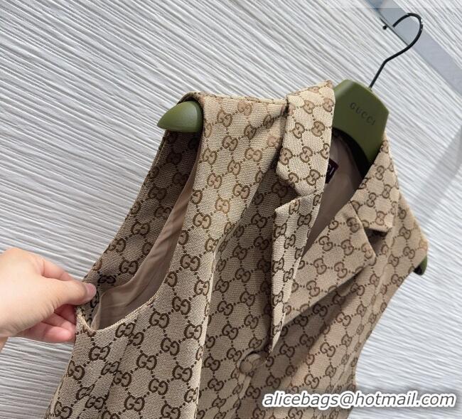 Modern Classic Gucci GG Long Vest GG032504 Beige 2026