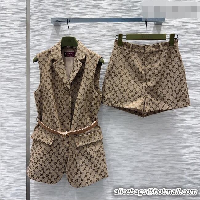 Modern Classic Gucci GG Long Vest GG032504 Beige 2026