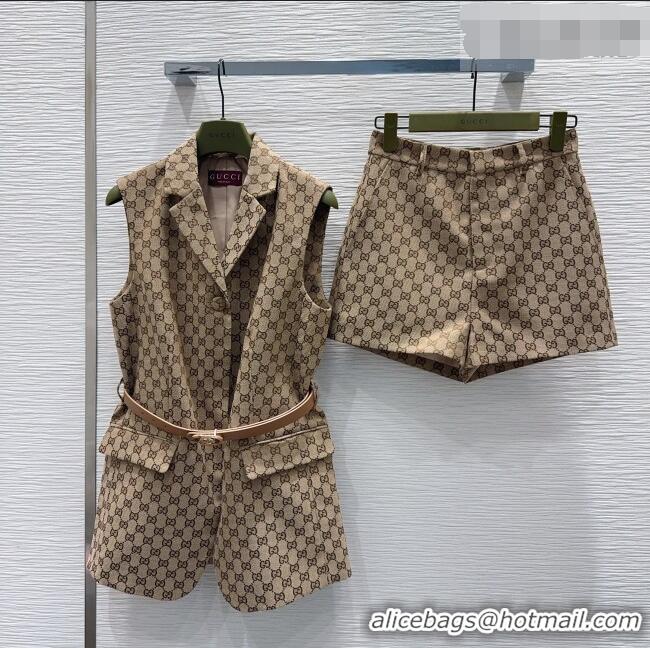 Good Taste Gucci GG Shorts GG032504 Beige 2026