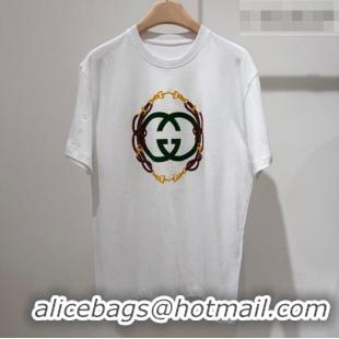 Buy New Cheap Gucci Cotton T-Shirt with Interlocking G GG032526 White 2026