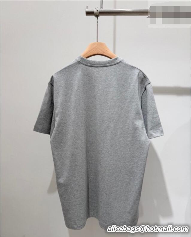 Best Price Gucci Cotton T-Shirt with Interlocking G GG032526 Grey 2026