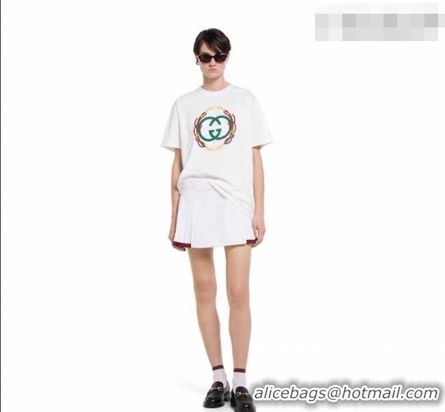Best Price Gucci Cotton T-Shirt with Interlocking G GG032526 Grey 2026