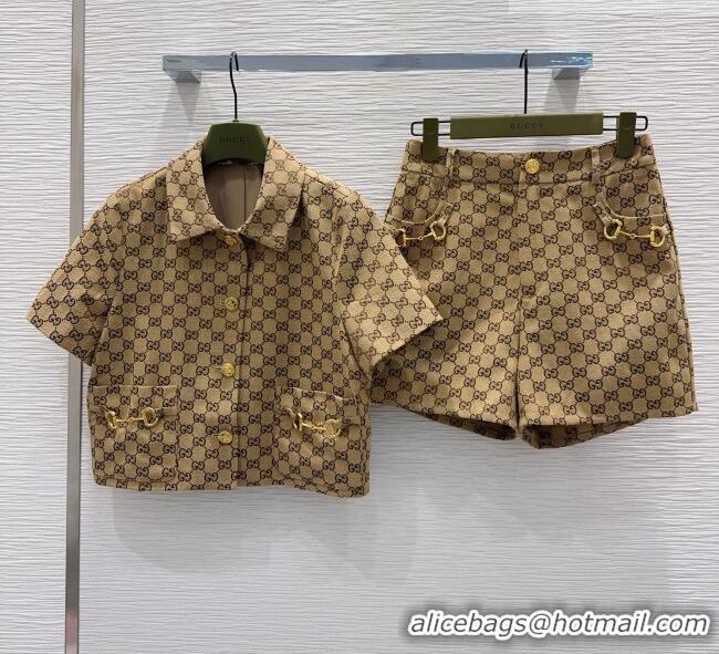 Market Sells Gucci GG Top and Shorts G041445 Beige 2026
