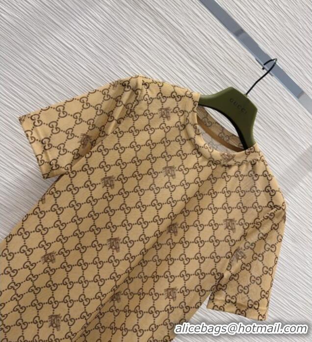 Best Quality Gucci GG T-shirt G42111 Brown 2026
