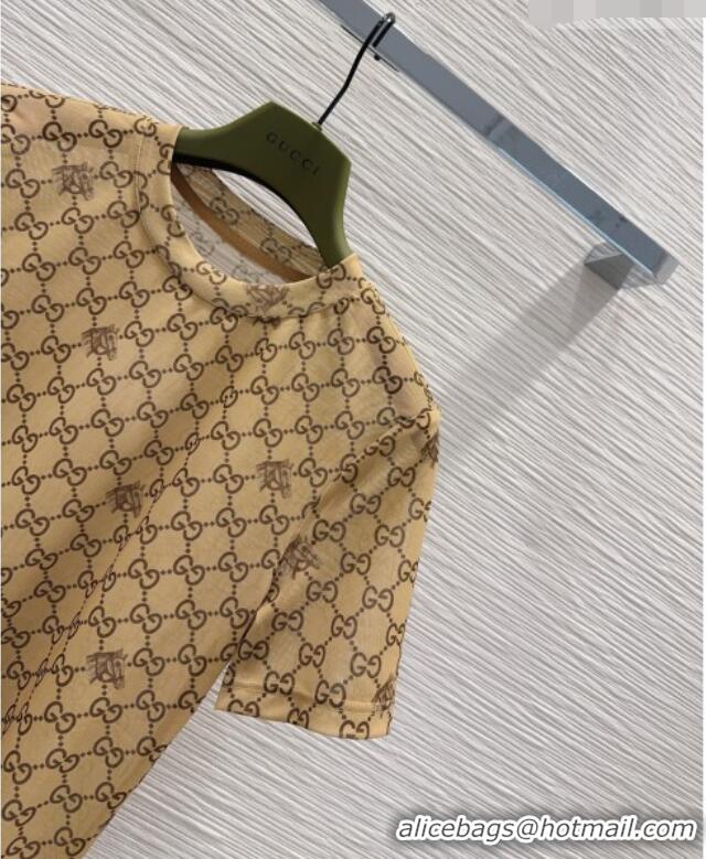 Best Quality Gucci GG T-shirt G42111 Brown 2026