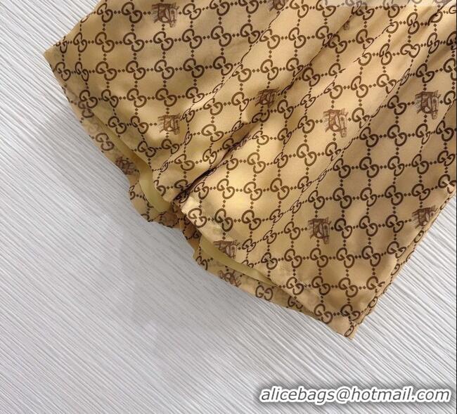 Famous Brand Gucci GG Shirt and Shorts G42112 Brown 2026