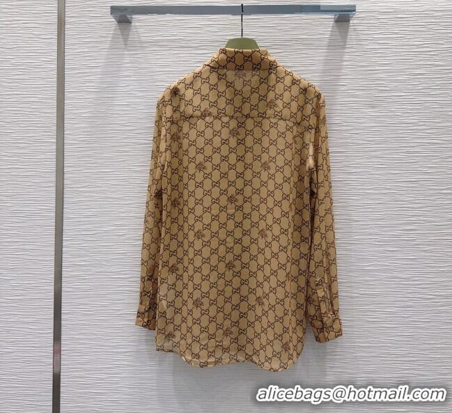 Famous Brand Gucci GG Shirt and Shorts G42112 Brown 2026