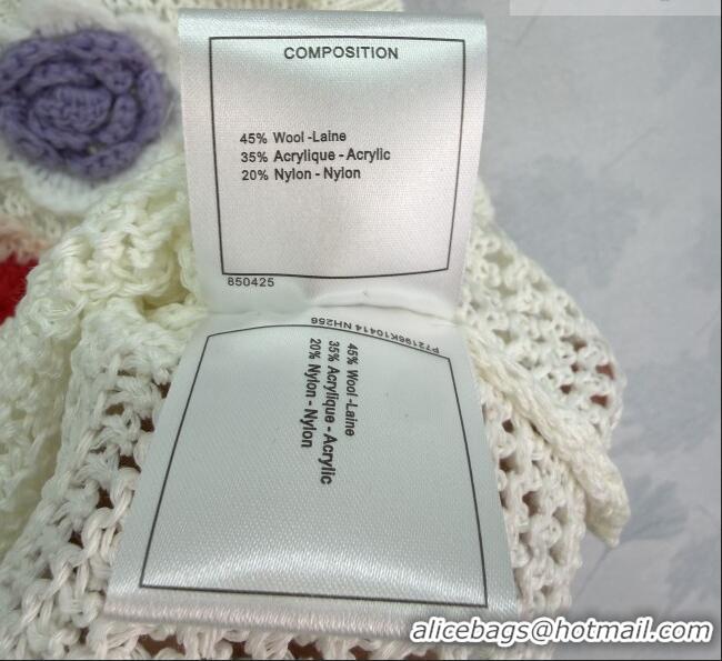 ​Reasonable Price Chanel Knit Vest with Bloom CH032501 White 2026