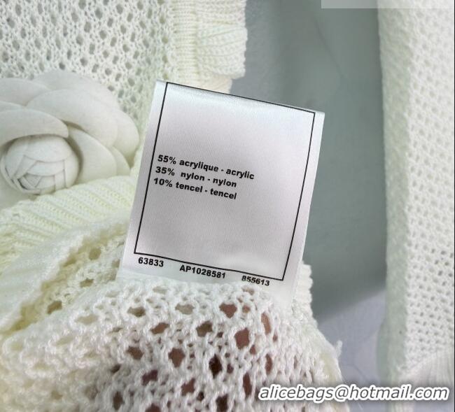 ​Buy Inexpensive Chanel Knit Vest and Skirt Set CH032503 White 2026