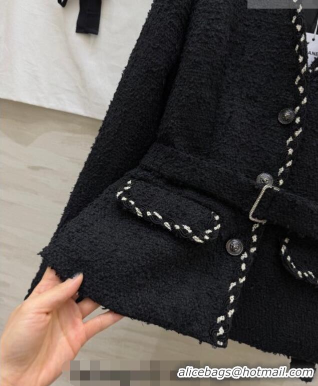 Traditional Discount Chanel Tweed Jacket CH032519 Black 2026