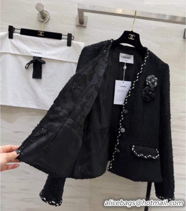 Traditional Discount Chanel Tweed Jacket CH032519 Black 2026