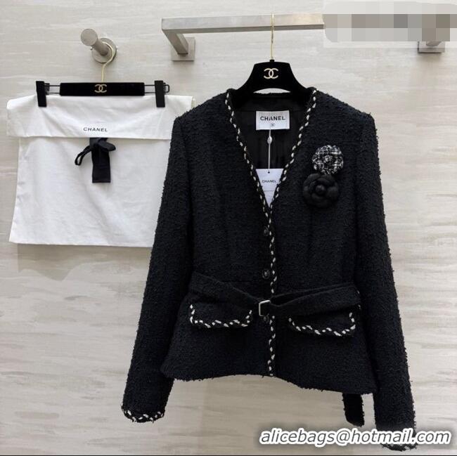 Traditional Discount Chanel Tweed Jacket CH032519 Black 2026