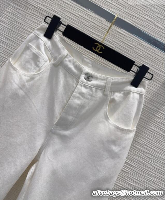 Best Quality Chanel Cotton Jeans CH032407 White 2026