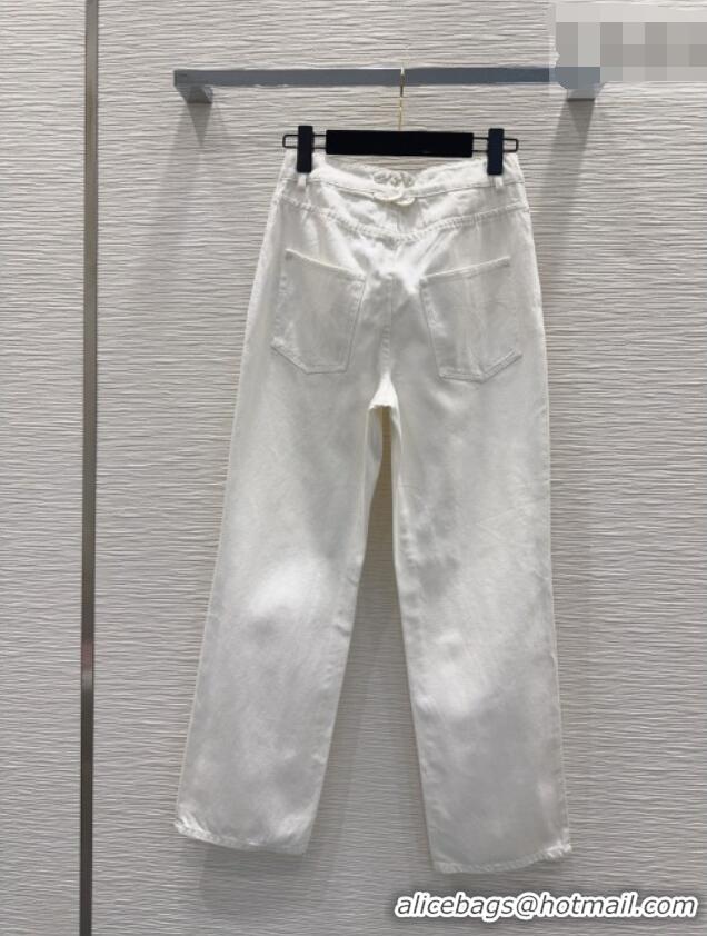 Best Quality Chanel Cotton Jeans CH032407 White 2026