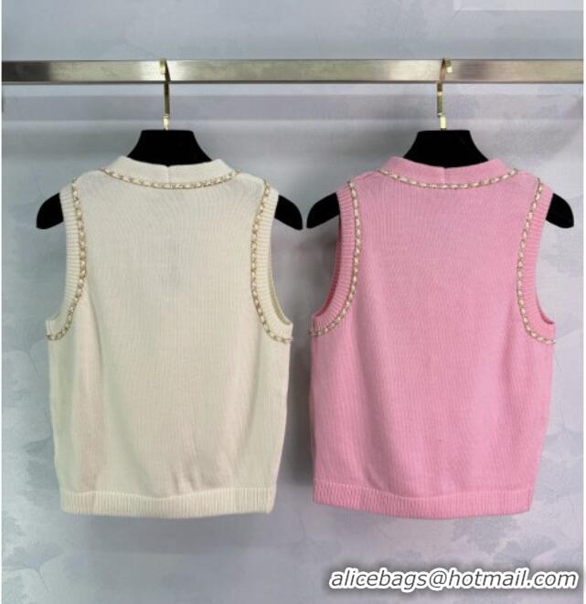 ​Classic Specials Chanel Wool Vest with Chain CH032502 Pink 2026