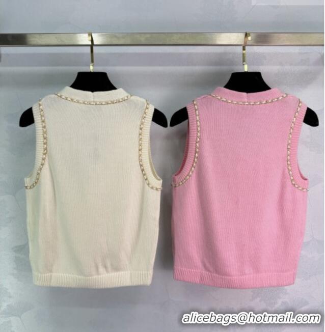 ​Shop Inexpensive Chanel Wool Vest with Chain CH032502 White 2026