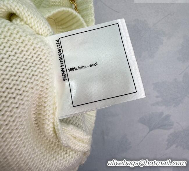 ​Shop Inexpensive Chanel Wool Vest with Chain CH032502 White 2026