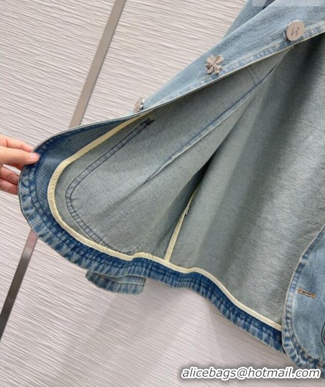 Traditional Discount Chanel Cotton Denim Jacket CH032512 Blue 2026