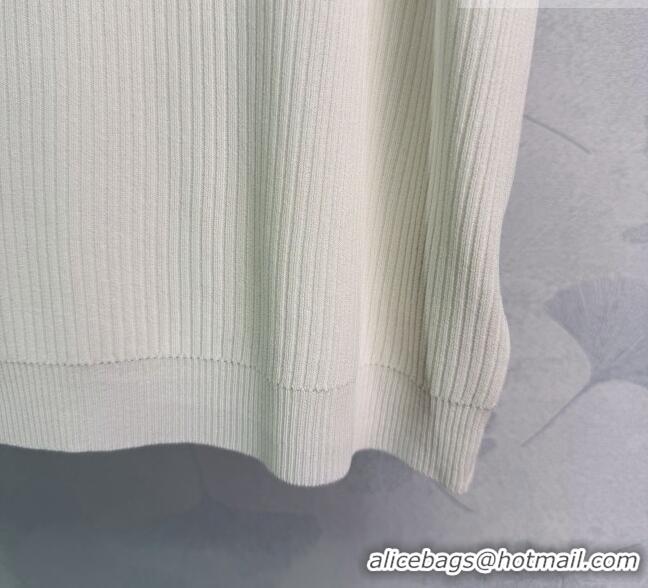 ​Free Shipping Promotional Chanel Knit Vest with Bloom CH032513 White 2026