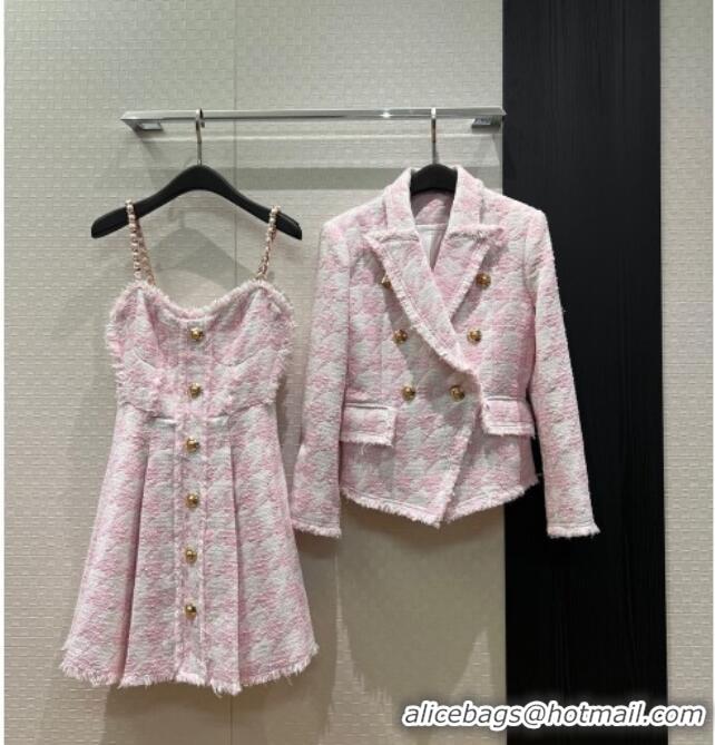 Reasonable Price Discount Chanel Tweed Dress CH032528 Pink 2026
