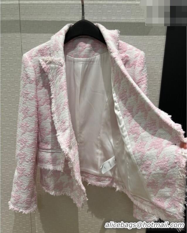 New Release Creation Chanel Tweed Jacket CH032528 Pink 2026
