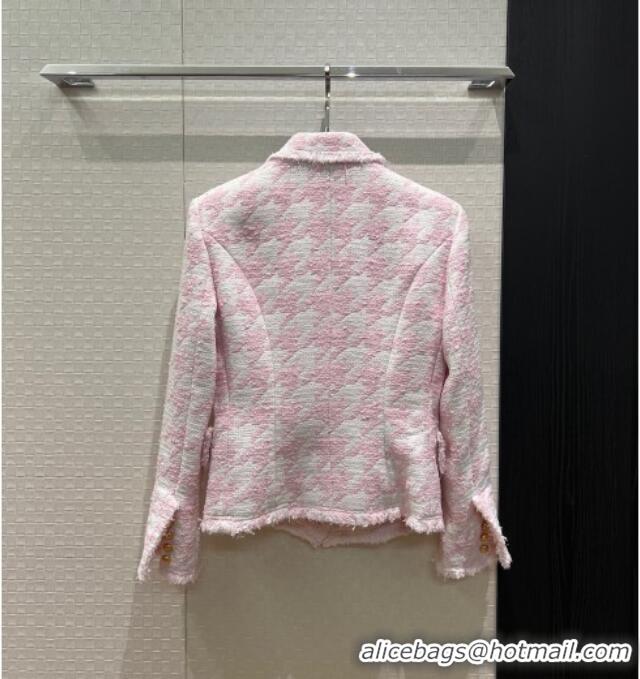 New Release Creation Chanel Tweed Jacket CH032528 Pink 2026