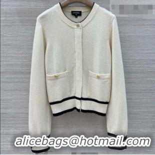 Market Sells Discount Chanel Cashmere Cardigan CH032529 White 2026