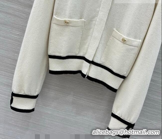 Market Sells Discount Chanel Cashmere Cardigan CH032529 White 2026