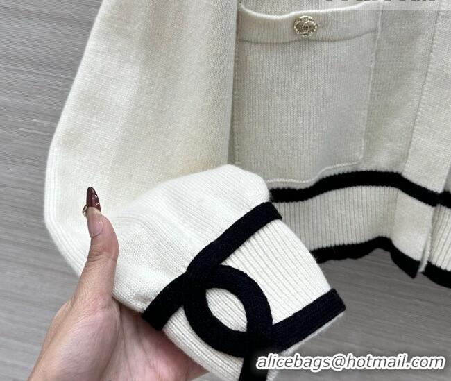 Market Sells Discount Chanel Cashmere Cardigan CH032529 White 2026