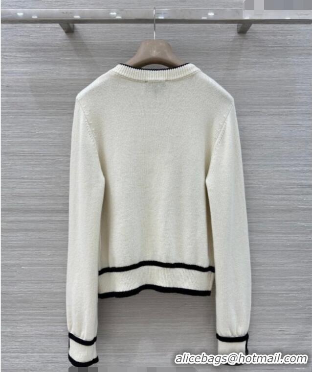 Market Sells Discount Chanel Cashmere Cardigan CH032529 White 2026
