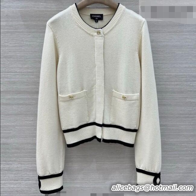 Market Sells Discount Chanel Cashmere Cardigan CH032529 White 2026