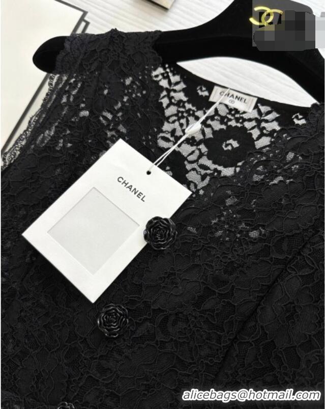 Top Design Chanel Lace Vest CH032554 White/Black 2026