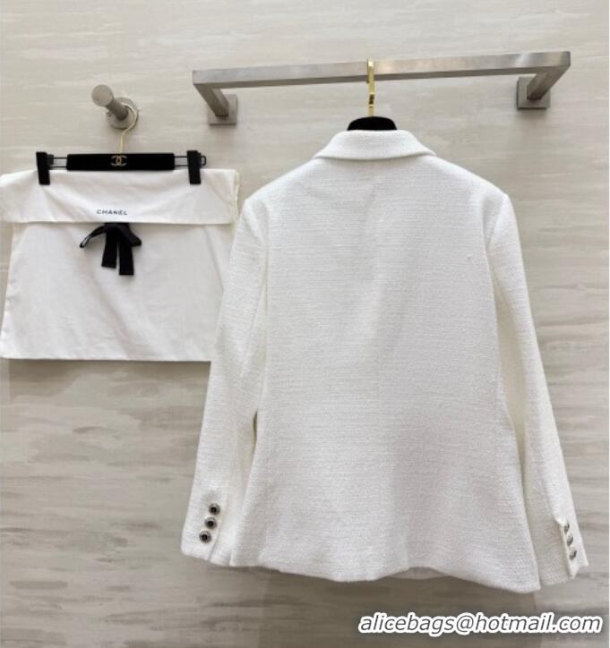 Modern Classic Discount Chanel Tweed Jacket CH032558 White 2026